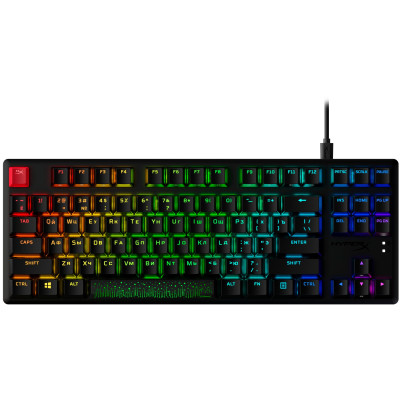 HyperX Клавіатура Alloy Origins Core PBT Aqua USB RGB ENG/RU Black