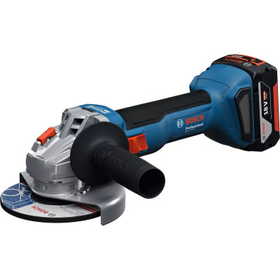 Шліфмашина кутова акумуляторна Bosch Professional GWS 18V-8 125мм 18В 2x4А·год 0-11000об/хв 1.7кг кейс ЗП GAL 18V-40