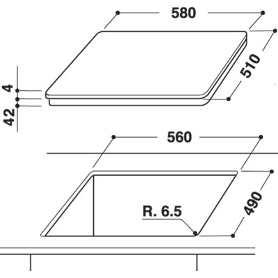 Варильна поверхня Whirlpool електрична склокерамічна, 60см, чорний Варильна поверхня Whirlpool електрична склокерамічна, 60см, чорний