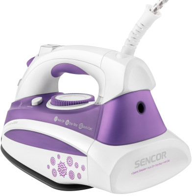 Праска Sencor, 2200Вт, 380мл, постійна пара - 30гр, Anti-Calс, Drip-Stop, керам. підошва, голубий Праска Sencor, 2200Вт, 380мл, постійна пара - 30гр, Anti-Calс, Drip-Stop, керам. підошва, голубий