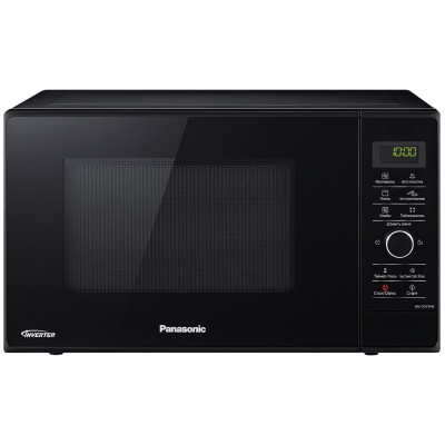 Мікрохвильова піч Panasonic, 23л, електр. керув., 1000Вт, дисплей, чорний (NN-GD37HBZPE)