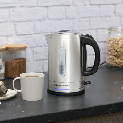 Електрочайник Russell Hobbs Quiet 1,7л, метал, чорний