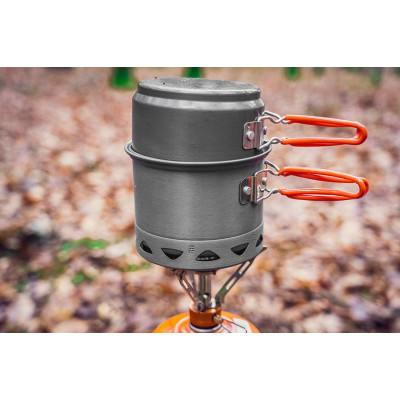 Neo Tools Набір посуду туристичного, 2в1, набір каструль із радіатором, сертифікат LFGB, чохол, 0.268кг Neo Tools Набір посуду туристичного, 2в1, набір каструль із радіатором, сертифікат LFGB, чохол, 0.268кг