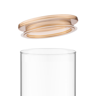 Банка для зберігання ARDESTO Fresh 1100мл, скло, пластик, прозорий Банка для зберігання ARDESTO Fresh 1100мл, скло, пластик, прозорий