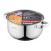 Каструля ARDESTO Gemini Gourmet, скляна кришка, 3.8 л, нержавіюча сталь