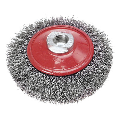 Verto Щітка дискова, рифлений дріт, 100мм, різьблення M14 Verto Щітка дискова, рифлений дріт, 100мм, різьблення M14