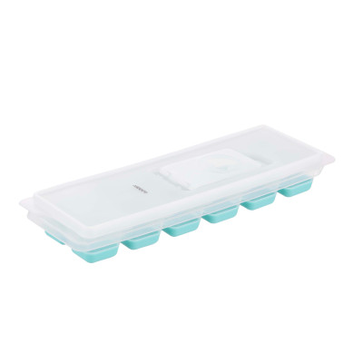 Форма для льоду з кришкою ARDESTO Fresh, 26х9.5х3.5см, силікон, пластик, синій