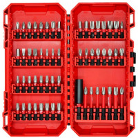 Біти Milwaukee Shockwave, сталь, кейс, набір 56шт Біти Milwaukee Shockwave, сталь, кейс, набір 56шт