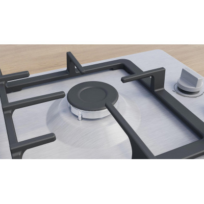 Варильна поверхня Bosch газова, 60см, чавун, WOK, нерж Варильна поверхня Bosch газова, 60см, чавун, WOK, нерж