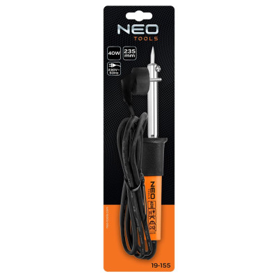 Паяльник електричний Neo Tools 40Вт 450°C нікельована мідь