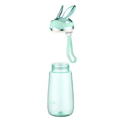 Пляшка для води ARDESTO Bunny 600мл, пластик, зелений Пляшка для води ARDESTO Bunny 600мл, пластик, зелений