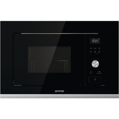 Микроволновая печь Gorenje встраиваемая, 20л, электронное управление, 800Вт, гриль, дисплей, черный