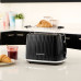 Тостер Russell Hobbs Eden 800Вт, пластик, подогрев, разморозка, черный