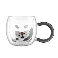 ARDESTO Набір чашок з подвійними стінками Animals 280мл, 2шт, боросилікатне скло, прозорий ARDESTO Набір чашок з подвійними стінками Animals 280мл, 2шт, боросилікатне скло, прозорий