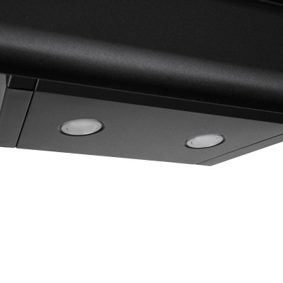 Витяжка ARDESTO похила, 60см, 900м3ч,  скло, 2х1Вт LED, сенсор, чорний