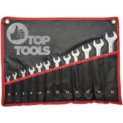 Top Tools Ключі гайкові, набір 12од., комбіновані, 6-22 мм Top Tools Ключі гайкові, набір 12од., комбіновані, 6-22 мм