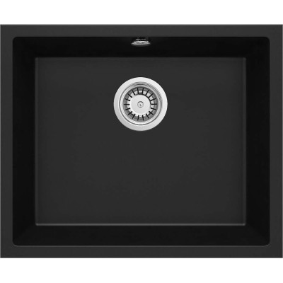 Мийка кухонна Deante Corda, граніт, квадрат, без крила, 550х460х204мм, чаша - 1, врізна, чорний Мийка кухонна Deante Corda, граніт, квадрат, без крила, 550х460х204мм, чаша - 1, врізна, чорний