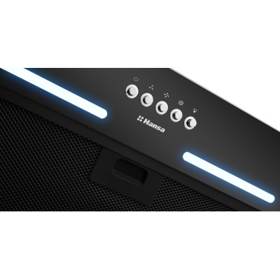 Витяжка Hansa вбудована, 55см, 400м.куб/год., чорна