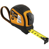 Рулетка Tolsen Ерго, 10мх25мм, автоматичне блокування змотування стрічки Рулетка Tolsen Ерго, 10мх25мм, автоматичне блокування змотування стрічки