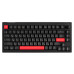 Клавіатура механічна Lemokey  X4 84Key, Keychron Brown, USB-A, QMK/VIA, EN/UKR, Red led, чорний