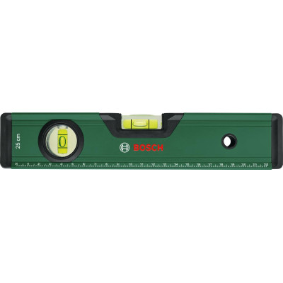 Уровень Bosch, 25см, 2 капсулы, алюминиевый корпус Уровень Bosch, 25см, 2 капсулы, алюминиевый корпус