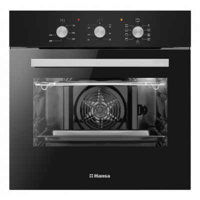 Духова шафа Hansa електрична, 62л, A, конвекція, чорний Духова шафа Hansa електрична, 62л, A, конвекція, чорний