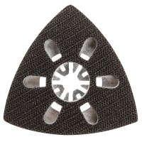 Шліфувальний підошва трикутна GRAPHITE, 1шт, для багатофункціонального інструменту, на липучці, тип DELTA, 83x83x83мм