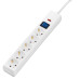 Подовжувач мережевий 2E 3м, 5xТипF, 16A, фільтр, білий Подовжувач мережевий 2E 3м, 5xТипF, 16A, фільтр, білий