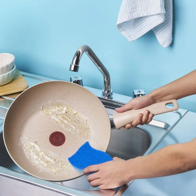 Сковорода ВОК Tefal Delight,28см, алюміній, бакеліт, бежевий Сковорода ВОК Tefal Delight,28см, алюміній, бакеліт, бежевий