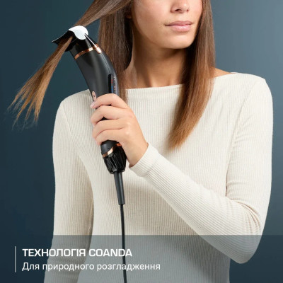 Фен Rowenta Ultimate Experience Air Motion, 1300Вт, 3 режими, насадка-гребінець, кейс для зберігання, іоніз-я, хол. обдув, чорний Фен Rowenta Ultimate Experience Air Motion, 1300Вт, 3 режими, насадка-гребінець, кейс для зберігання, іоніз-я, хол. обдув, чорний