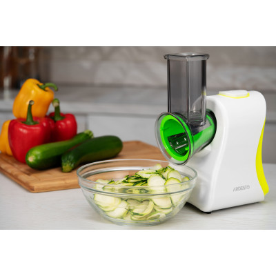 ARDESTO Мультирізка, 200Вт, 4 насадки, корпус-пластик, білий ARDESTO Мультирізка, 200Вт, 4 насадки, корпус-пластик, білий