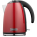 Електрочайник ARDESTO 1.7л, Strix, метал, червоний глянець