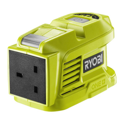 Инвертор напряжения аккумуляторный Ryobi ONE+ RY18BI150A-0, 220 Вольт, 150Вт/300Вт пиковая, (без АКБ и ЗУ)