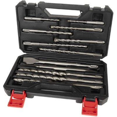 Набір бурів та зубил Einhell KWB SDS+, 12шт в кейсі Набір бурів та зубил Einhell KWB SDS+, 12шт в кейсі