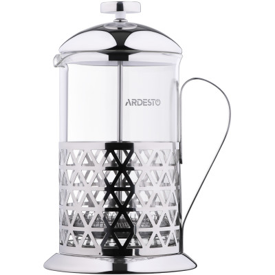 ARDESTO Френч-прес Gemini Fasano, 350 мл, нержавіюча сталь, скло ARDESTO Френч-прес Gemini Fasano, 350 мл, нержавіюча сталь, скло