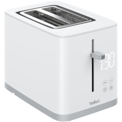 Тостер Tefal Sense 850Вт, LED дисплей, метал/пластик, білий