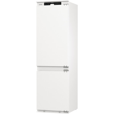 Холодильник Gorenje вбудований з нижн. мороз., 177x69x55см, 2 двері,252(76)л, А+, NF+, Зона св-ті, Диспл, Wi-Fi, Біли