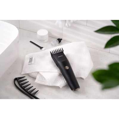 Машинка для стрижки  ARDESTO HC-Y22-B, мережа+акум., насадок-1, сталь+кераміка, чорний