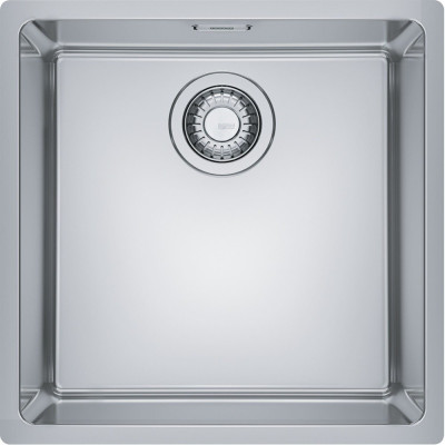 Кухонна мийка Franke Maris, нержавіюча сталь. сталь, квадрат, без крила, 440х440х180, чаша-1, монтаж під стільницю, MRX 110-40, хром