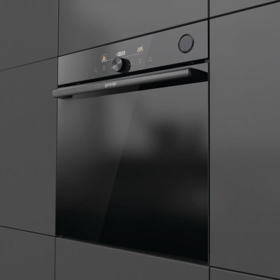 Духова шафа Gorenje електрична, 77л, A+, пара, дисплей, Wi-Fi, чорний (BSA6747DGWI)
