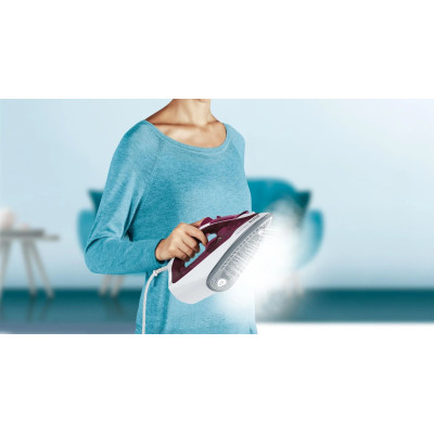 Утюг Tefal Express Steam, 2400Вт, 270мл, паровой удар -160гр, постоянный пар - 30гр, керам. подошва, бордовый Утюг Tefal Express Steam, 2400Вт, 270мл, паровой удар -160гр, постоянный пар - 30гр, керам. подошва, бордовый