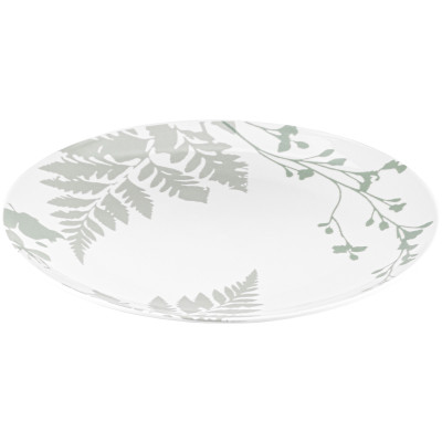 ARDESTO Тарілка обідня Capri, 26.8см, порцеляна, біло-зелений ARDESTO Тарілка обідня Capri, 26.8см, порцеляна, біло-зелений