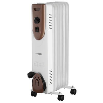 Обігрівач оливний ARDESTO, 15м2, 1500Вт, мех. упр-ння, 7 секцій, білий Обігрівач оливний ARDESTO, 15м2, 1500Вт, мех. упр-ння, 7 секцій, білий