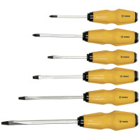Викрутки TOPEX ударні, SL,PH, сталь CrV, набір 6шт Викрутки TOPEX ударні, SL,PH, сталь CrV, набір 6шт