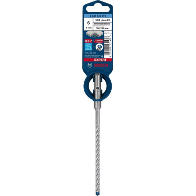 Бур по бетону Bosch Professional SDS-7X для армованого бетону 6x100x165