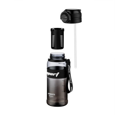 Пляшка для води ARDESTO Urban 850мл, пластик, чорний Пляшка для води ARDESTO Urban 850мл, пластик, чорний
