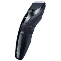 Машинка для стриження  Panasonic, для голови, бороди і вусів, мережа+акум., насадок-1, сталь, чорний