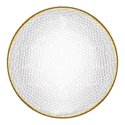 Тарілка ARDESTO Dew 27см, скло, прозорий