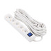 Удлинитель сетевой 2E 5хТип F, 3х1.5мм кв, 16A, 10м, белый 2E-U05ES15M10WH