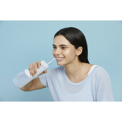 Іригатор Panasonic портативний, чаша 200 мл, Li-ion аккум. в компл., 2 насадки, світло блакитний